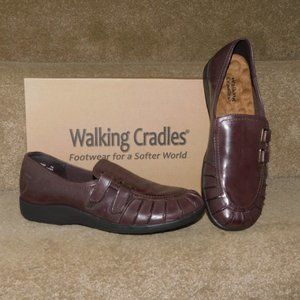 NIB $99 Dark Brown Accent Shoes WALKING CRADLES 7 N